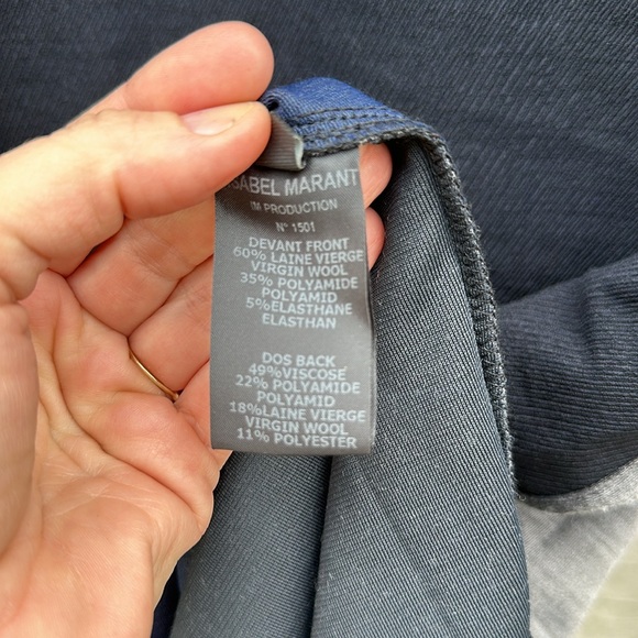 Isabel Marant two tone wool blend maxi dress - Picture 5 of 9